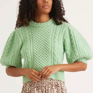 Mint SEA NEW YORK Sweater, Wool Cable-knit
